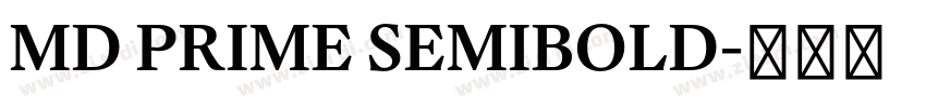 MD PRIME SEMIBOLD字体转换